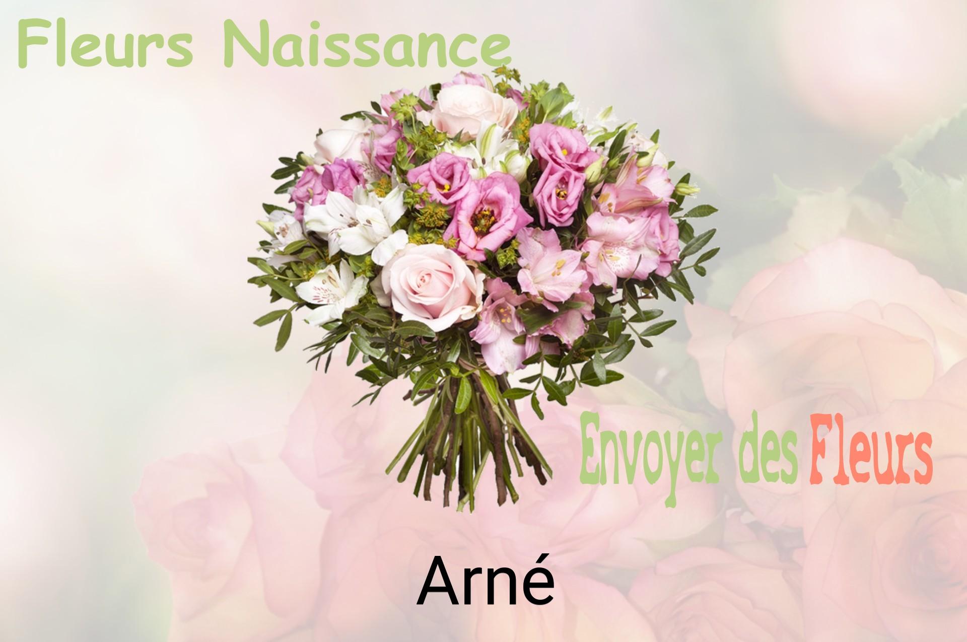Bouquet de fleurs de naissance livré à Arné